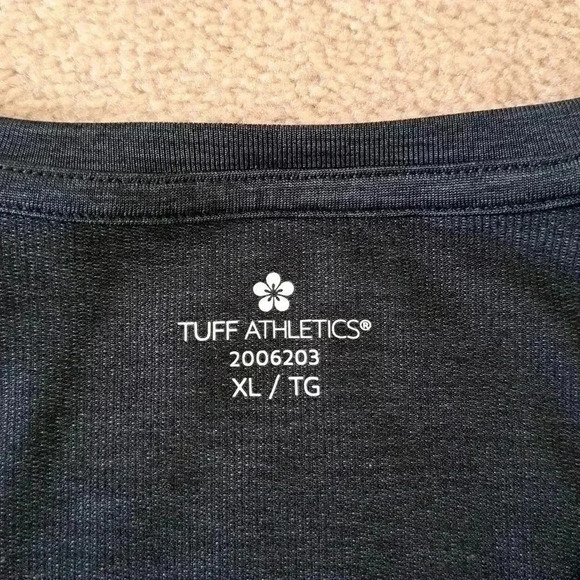 Tuff Athletics Long Sleeved Active Top Charcoal Grey Womens Size  XL - Picture 7 of 12